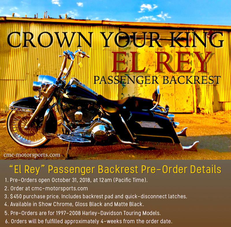 El rey 2024 passenger backrest